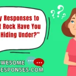 Funny Responses to “What Rock Have You Been Hiding Under?”