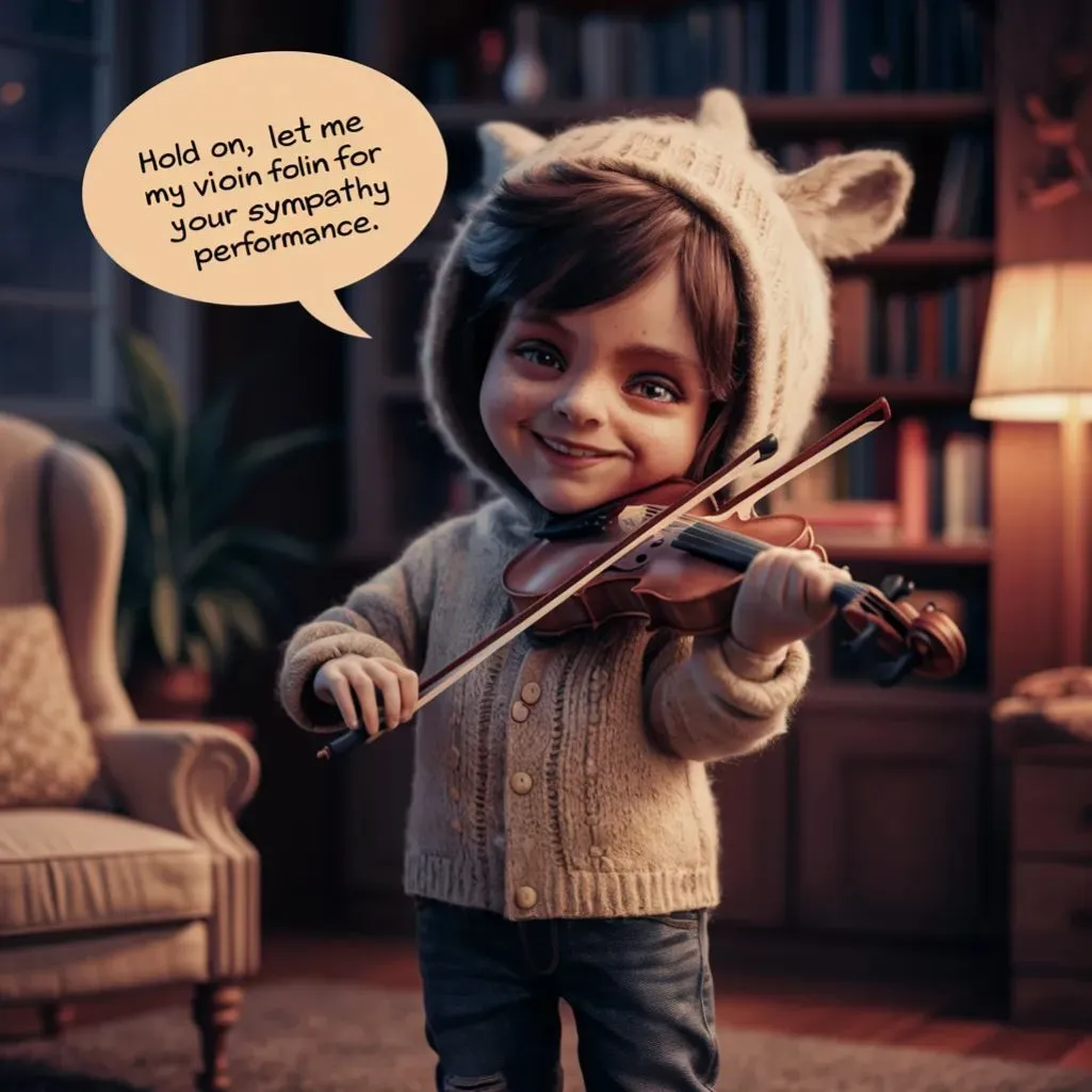 Hold on, let me grab my violin for your sympathy performance.
