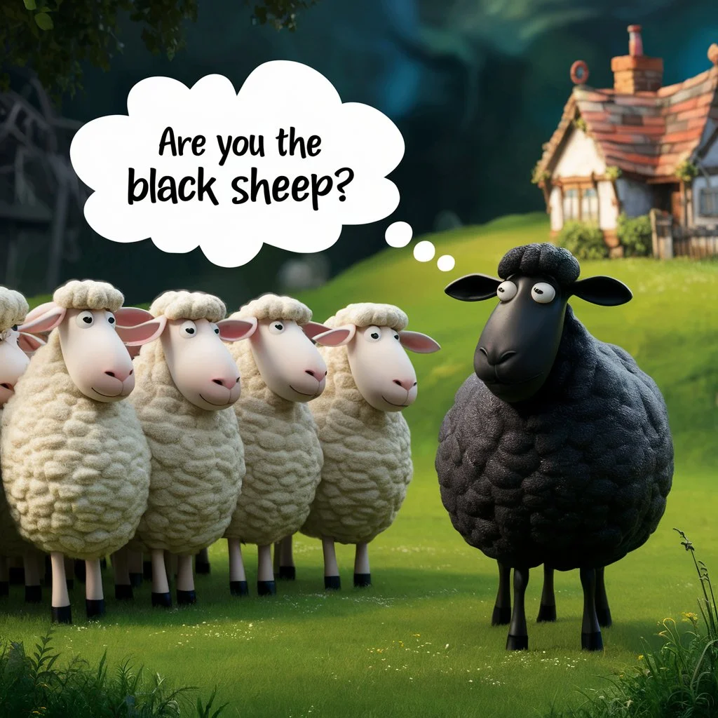  'Are you the black sheep?'