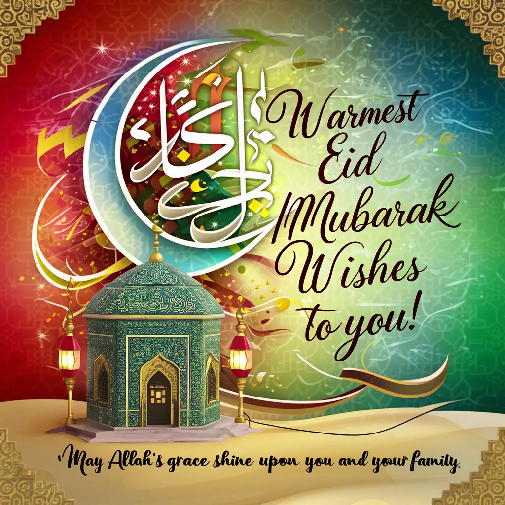 Warmest Eid Mubarak wishes to you