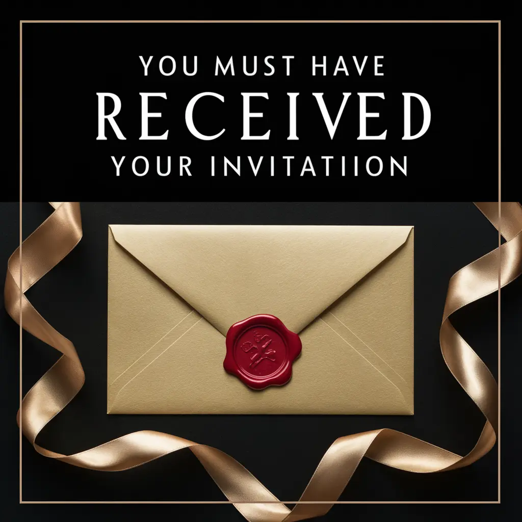 you must have received your invitation