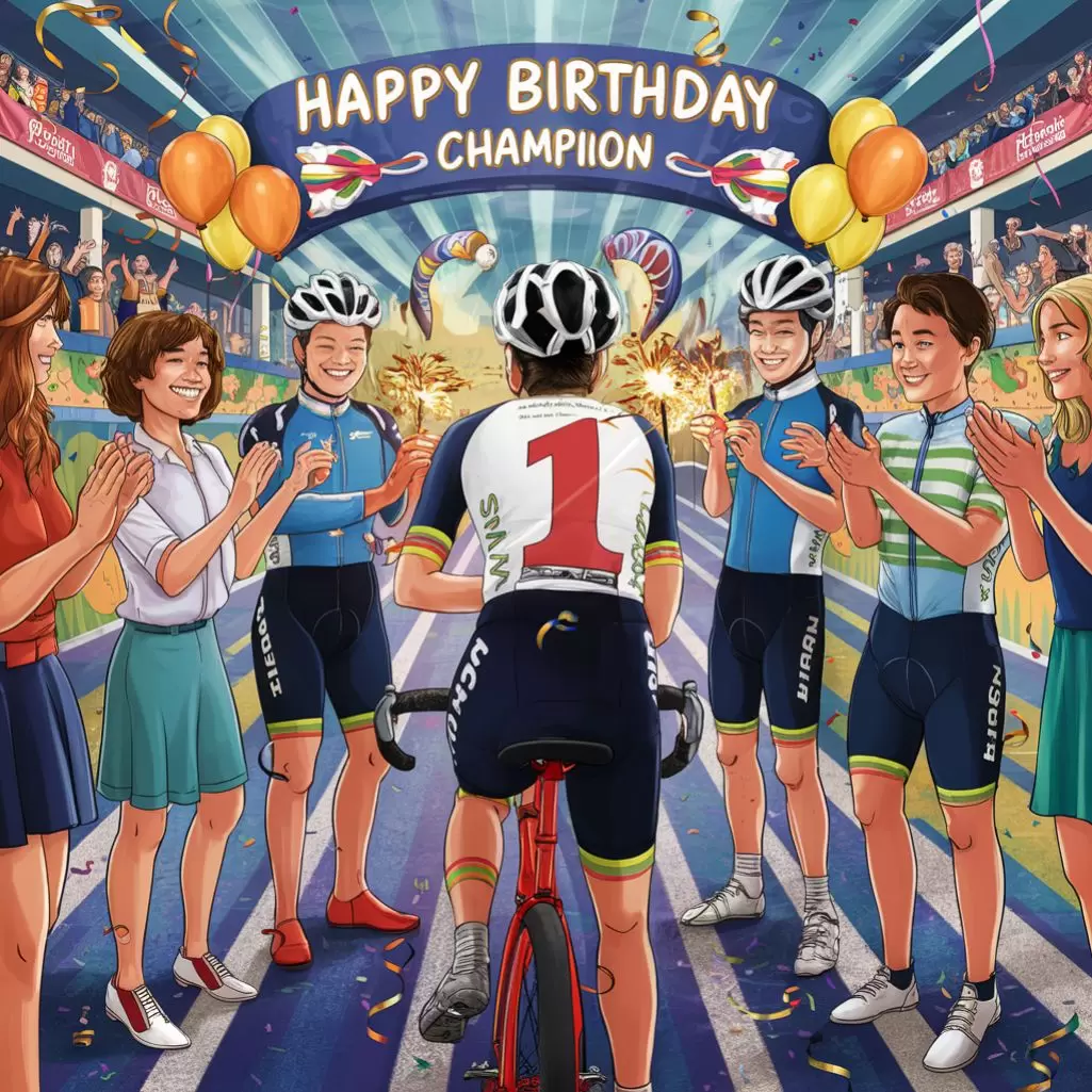  Happy Birthday, cycling champ!