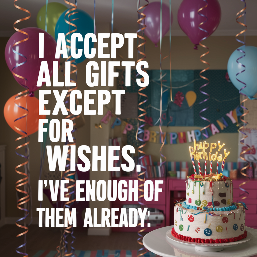 "I Accept All Gifts Except for Wishes, I’ve Had Enough of Them Already"