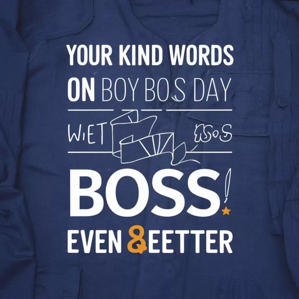 Your kind words on Boss Day made my day even better