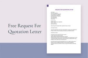 Request Quotation Email