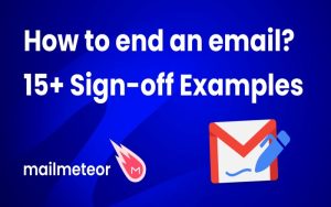how to end an email